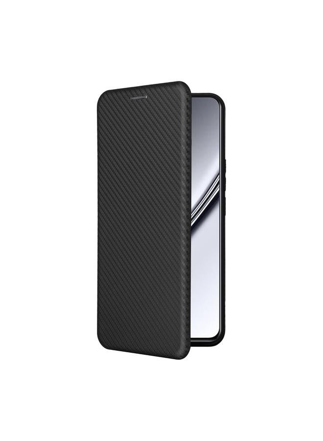 S-TOP Case For Realme GT5 5G Carbon Fiber Texture Flip Leather Phone Case - Image 2
