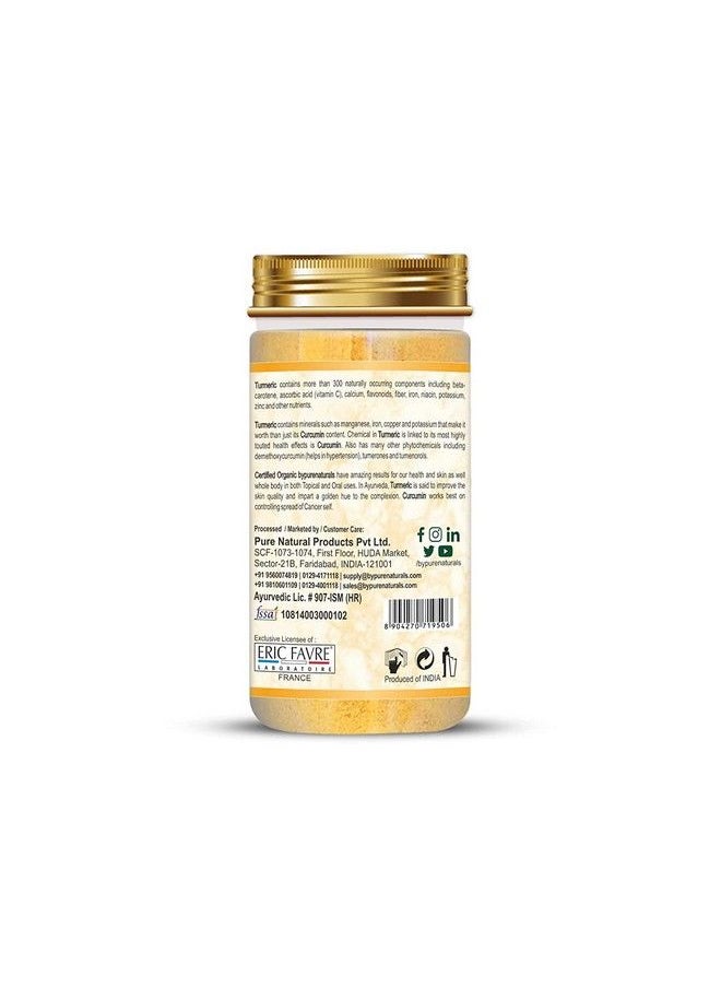 byPurenaturals - 100% Natural Herbal Organic Turmeric Powder For Skin Whitening 125Gm - Image 1