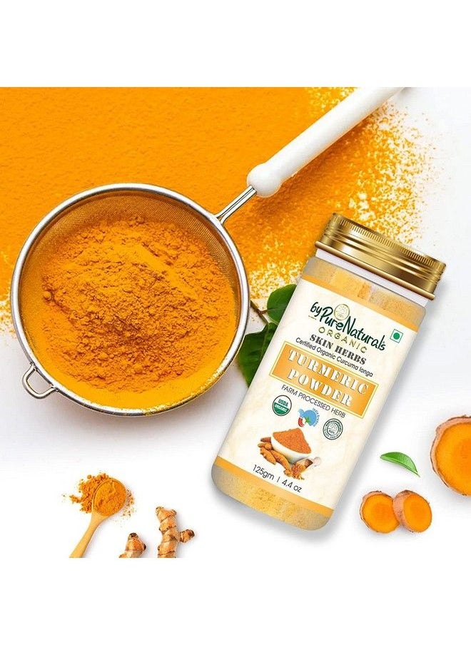 byPurenaturals - 100% Natural Herbal Organic Turmeric Powder For Skin Whitening 125Gm - Image 1