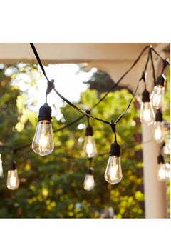 Next Life 33 FT Outdoor String Light with 20 Weatherproof Hanging Sockets and lamps, Heavy Duty Decorative Cafe Patio Lights for Garden  - Image 3