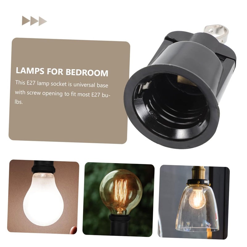 E27 Lamp Socket Holder with Hook Universal Screw Base Light Bulb Cord - Image 3
