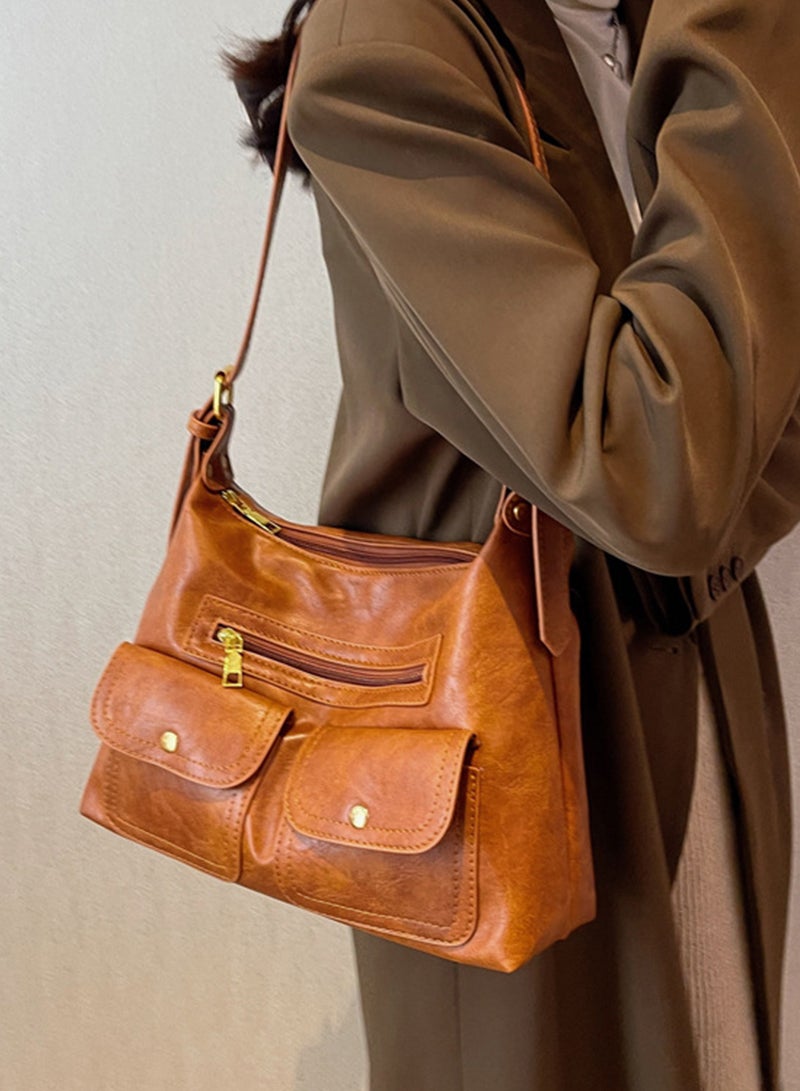 شاربدو حقيبة يد نسائية ذات سعة كبيرة وكتف واحد عالية الجودة مقاس 31*10*21 سم - Image 4