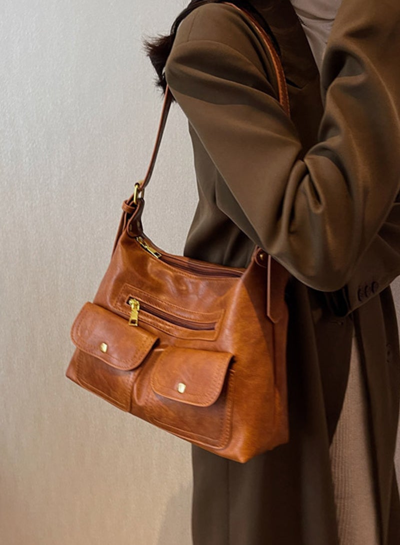 شاربدو حقيبة يد نسائية ذات سعة كبيرة وكتف واحد عالية الجودة مقاس 31*10*21 سم - Image 5