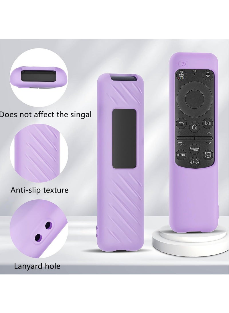 Captaintech Silicone Protective Case for Samsung Smart Solar Cell Remote Control - 2023 Models TM2360E, TM2361E, BN59-01432A, BN59-01432J, BN59-01432B, Anti-Slip, Shockproof, Glow in the Dark Silicone Cover - Image 2