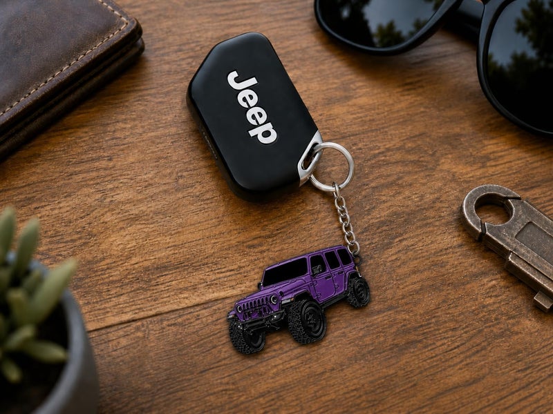 Jeep Wrangler Keychain - Officially Licensed Jeep Rubicon Accessories JL Key Chain JKU 2026 2025 - Image 2