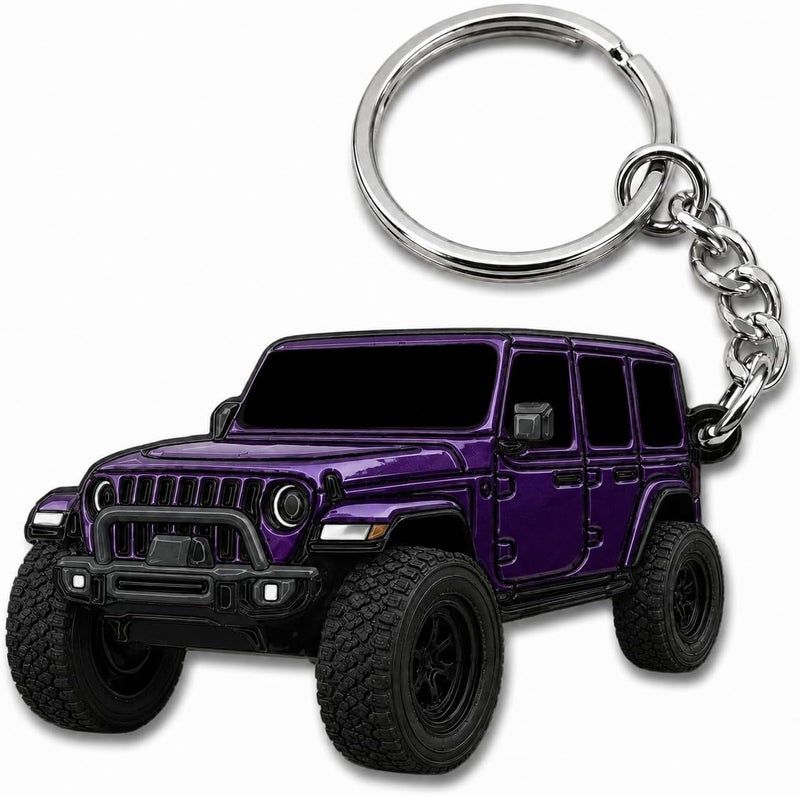 Jeep Wrangler Keychain - Officially Licensed Jeep Rubicon Accessories JL Key Chain JKU 2026 2025 - Image 1