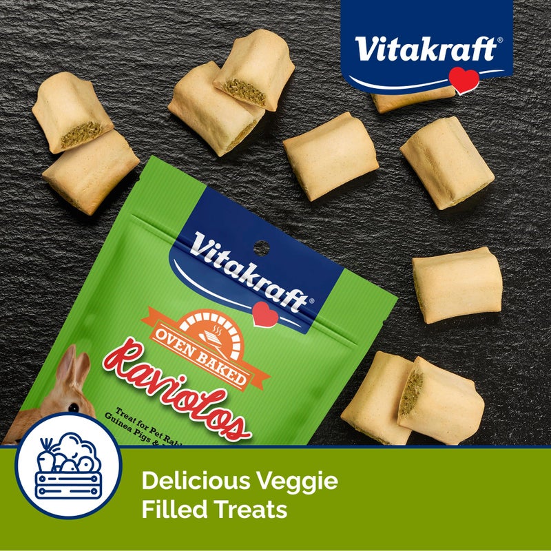 Vitakraft Raviolos Small Animal Treat - Made with Real Vegetables - For Rabbits, Guinea Pigs, and Hamsters Brown 5 Ounce (Pack of 1) - Image 3