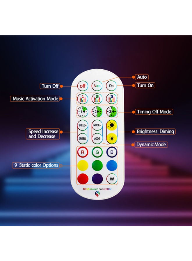 NIBEMINENT Intelligent RGB Dimming Atmospheres Decorative Lamp White 14.00 X 5.50 12.50cm - Image 5