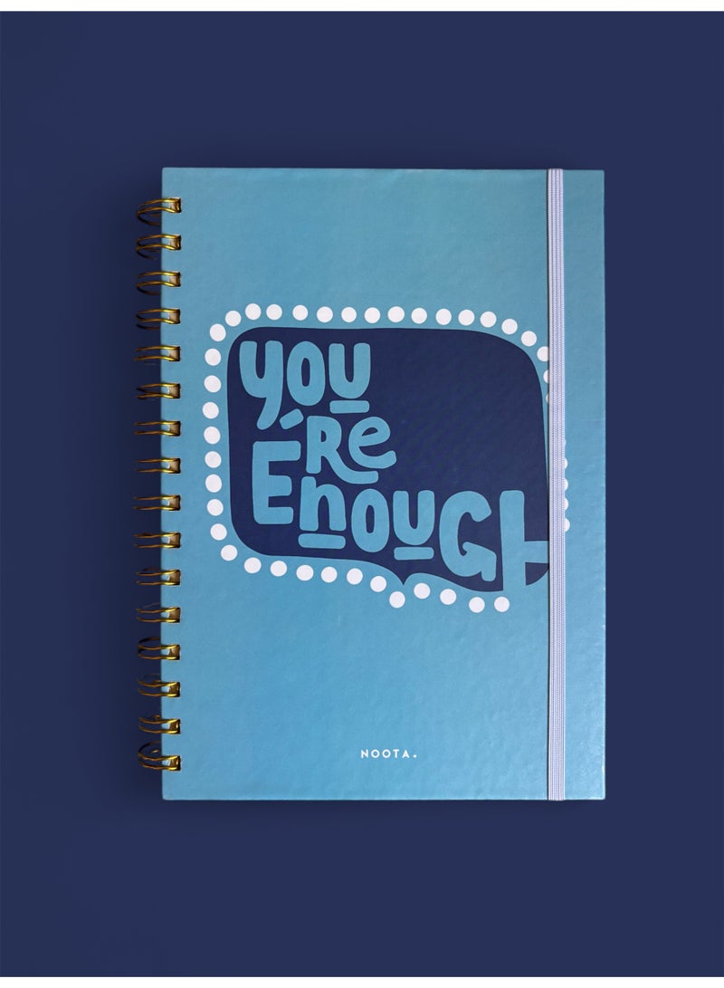 Noota YOUR ENOUGH A5 Notebook 100 papers, Hardcover