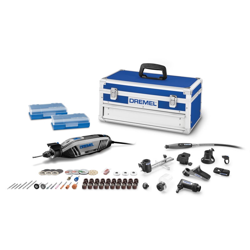 Dremel 4300-9/64 Versatile Rotary Tool Kit with Flex Shaft - 9 Attachments & 64 Accessories - Ideal for Engraving, Etching, Sanding, and Polishing - Image 1