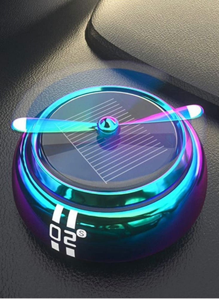 Y&D Car Air Freshener, Solar Energy Rotating,Car Perfume Freshener Aromatherapy Essential Oil - Image 1