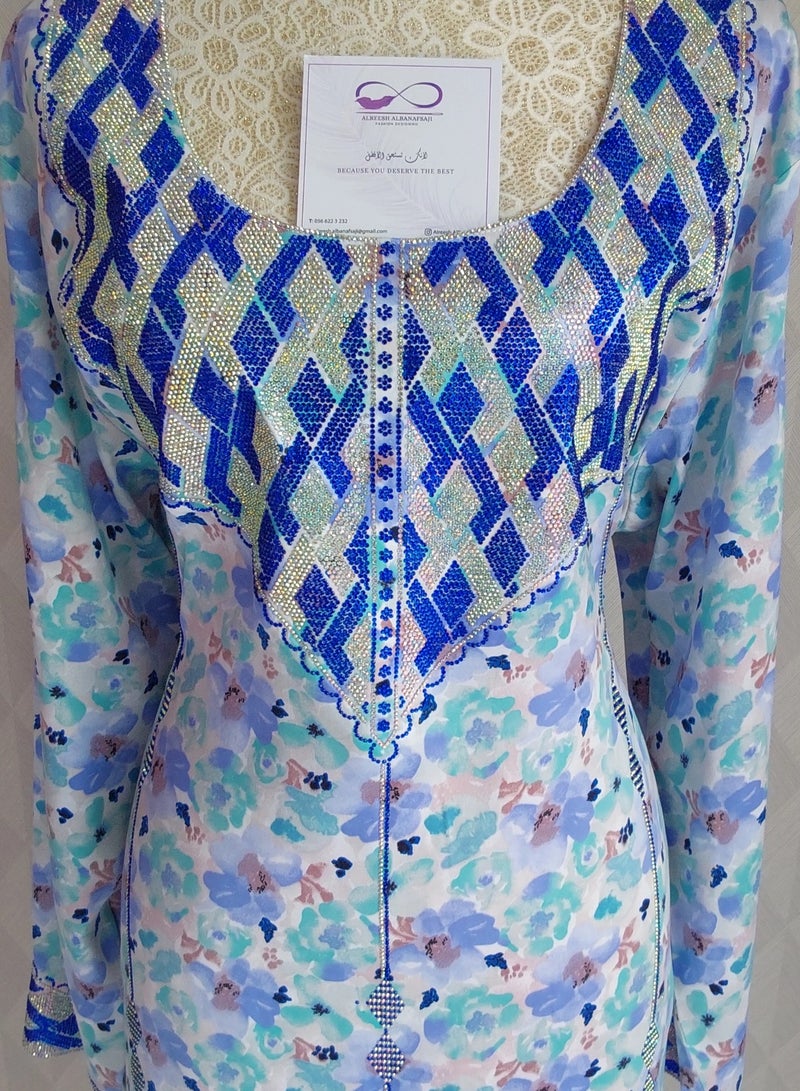 الريش البنفسجي  ALREESH 25 MUKHAWER GULF EMBROIDERY WITH HIS OWN HANDS READY-MADE - Image 2