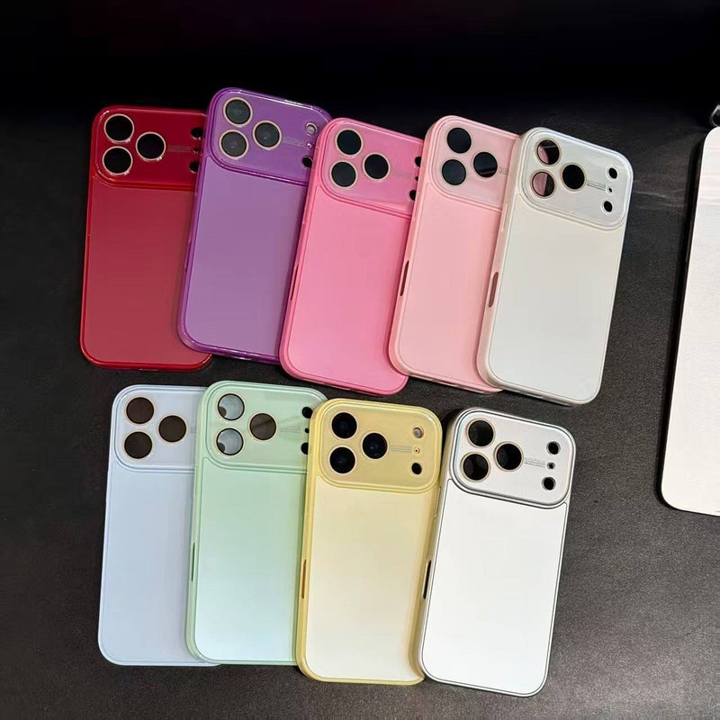 غطاء واقي، أزرق باللون الأزرق Glass، ملمس غير لامع، مقاوم للصدمات لـ iPhone 14 / 14 Plus / 14 Pro / 14 Pro Max خفيف الحمل للاستخدام الداخلي للاستخدام المتكرر - Image 5