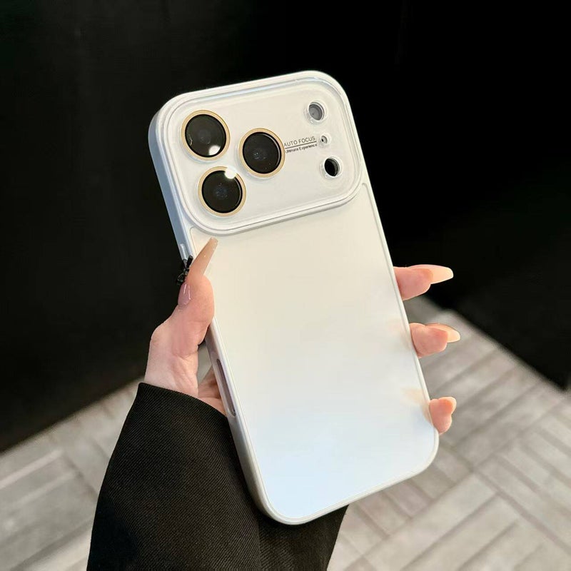 غطاء واقي، أزرق باللون الأزرق Glass، ملمس غير لامع، مقاوم للصدمات لـ iPhone 14 / 14 Plus / 14 Pro / 14 Pro Max خفيف الحمل للاستخدام الداخلي للاستخدام المتكرر - Image 4