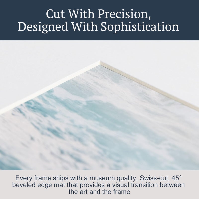 Airy Abode Premium Black Wood Picture Frame 11x16 Matted to 8x12 - Pick Your Size and Color - Image 4