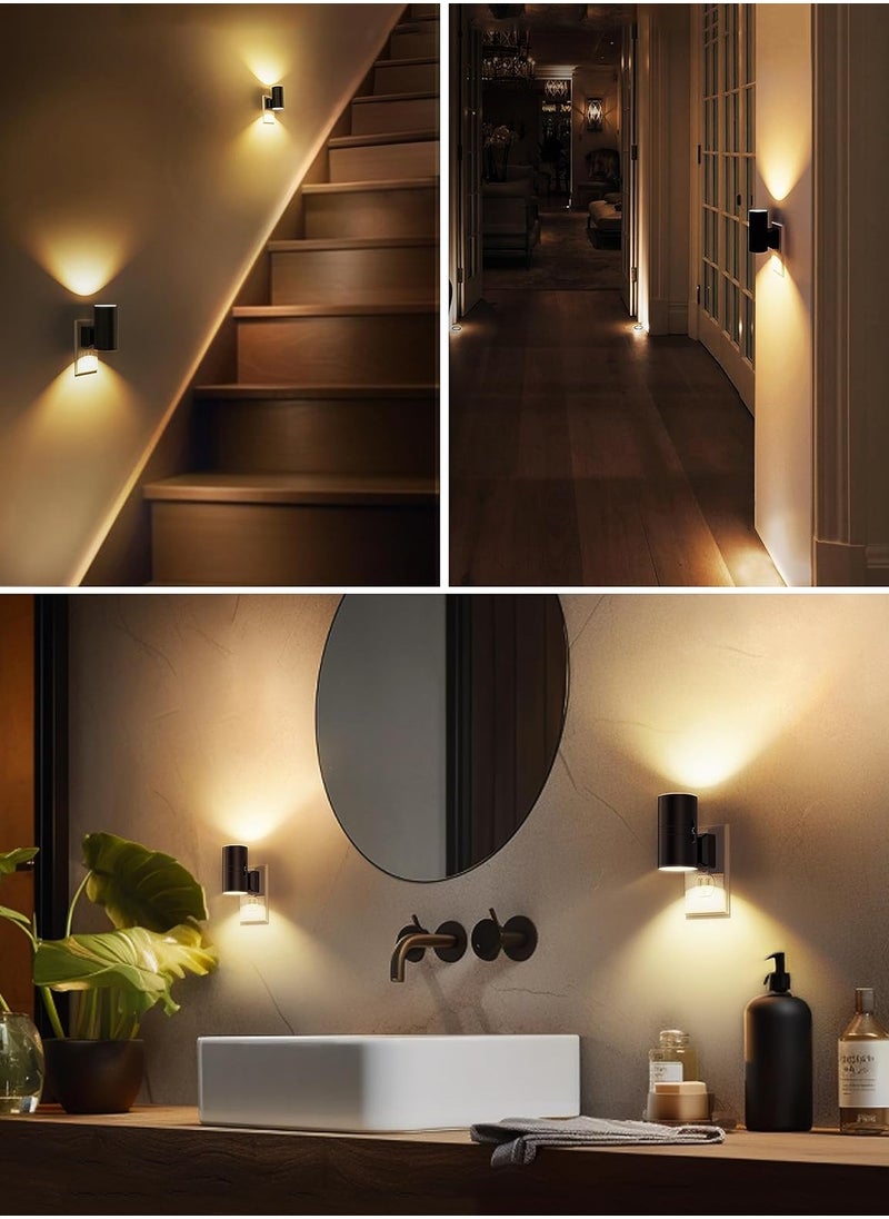 LENND LED Night Light Plug in, Modern Night Lights Plug into Wall, Dusk to Dawn Sensor, Soft White 3000K, 0-100LM Adjustable Brightness, Dimmable Night Lights for Hallway Bedroom Stairway, 1 Pack  - Image 2