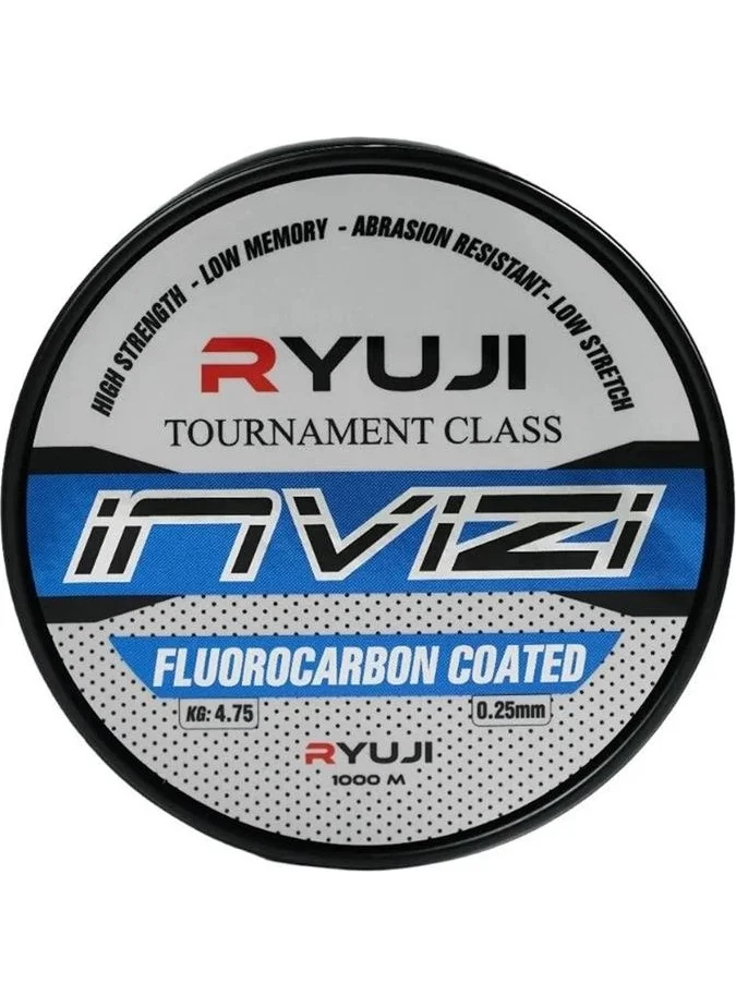Ryuji Invizi Fluorocarbon Clear Fishing Line 1000 Mt