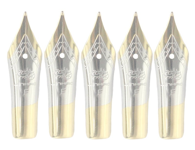 Gullor 5PCS Fountain Pen Nibs Fit Jinhao 250/301/500/5099/8802/9009/5000, Gold, Fine Nib - Image 5