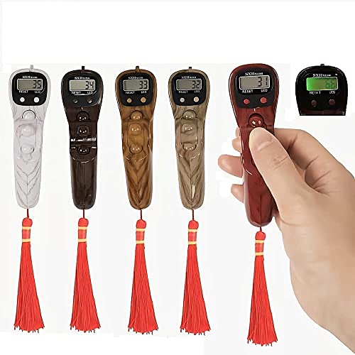 WANQLYN Islamic Tasbih/Jaap Mala | ABS Plastic Rotating Prayer Beads with Digital Counter Beads | Finger Counter for Pooja Meditation Prayer (tasbi Dark Brown) Tasbi - Image 4