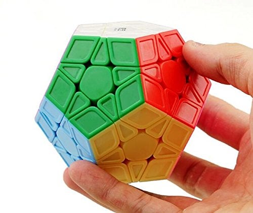 CuberSpeed Pentagonal Dodecahedron Megamin Sculpted Stickerless Magic Cube QiHeng S2 Stickerless Sculpted 12 Side Cube Dodecahedron Speed Cube - Image 2