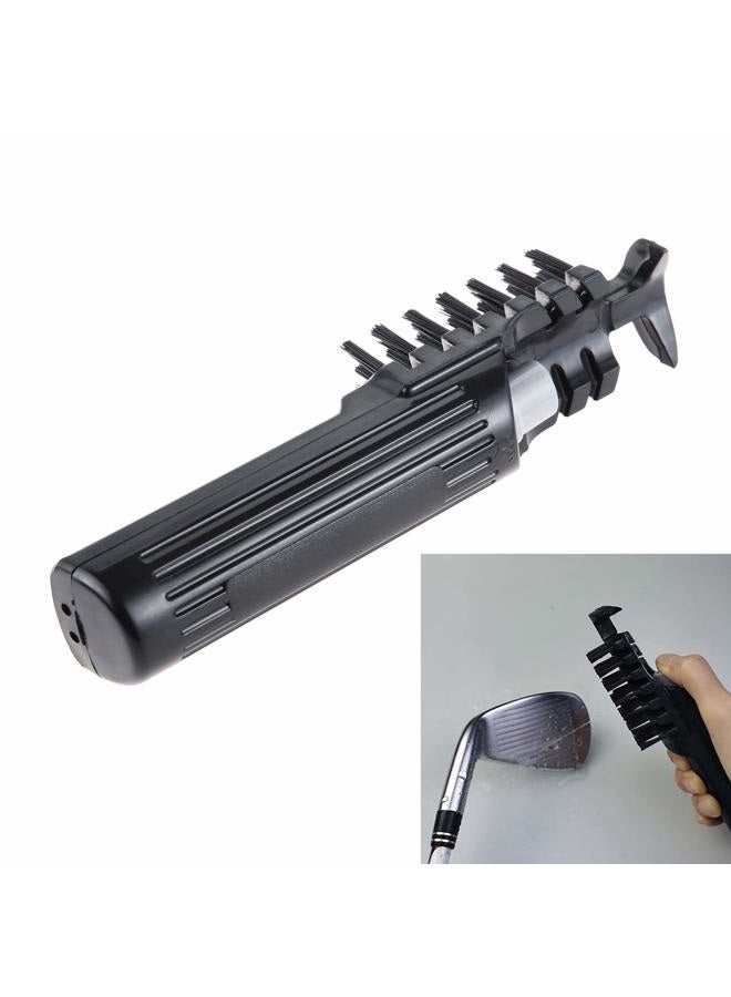 MUXSAM Golf Club Spray Brush, with Detachable Spray Bottle Water Brushes, 2-in-1 Golf Brush & Groove Cleaner Kit, Durable Cleaning Tool Practical Brush - Black - Image 4