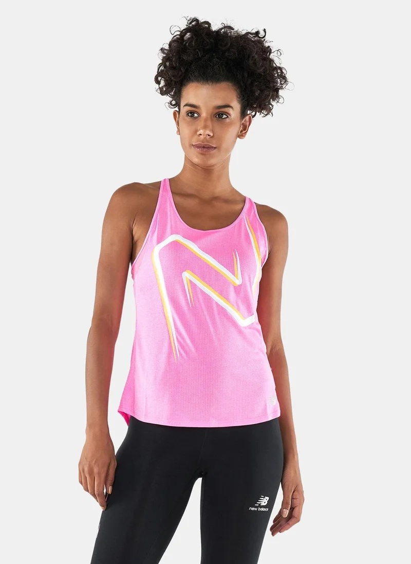 New Balance Women's Printed Impact Run Tank Top