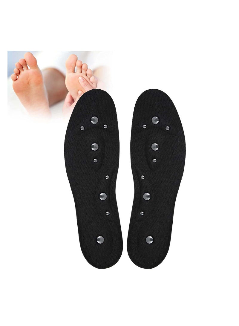 Zikra Massaging Insole Acupressure Magnet Massage Foot Insole Anti-Fatigue Foot Pain Insole Helps Burn Fat Support Washable and Cutable M39-43 - Image 1