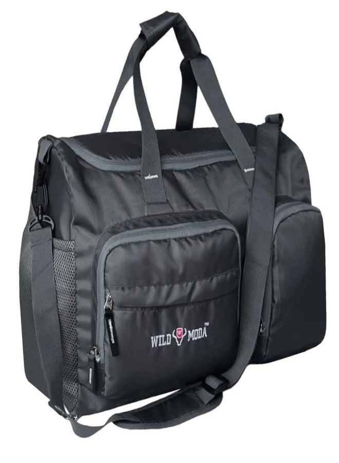 WILD MODA 45L FlexForce: All-in-One Duffel Bag, Gym Bag, Rucksack, Travel Bag, Sports Bag (Grey) - Image 1