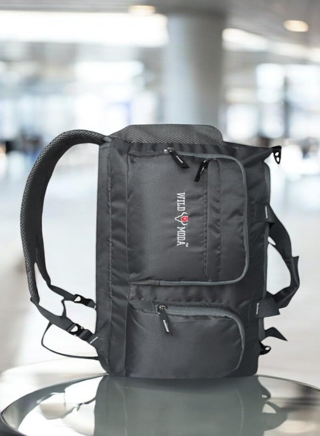 WILD MODA 45L FlexForce: All-in-One Duffel Bag, Gym Bag, Rucksack, Travel Bag, Sports Bag (Grey) - Image 3