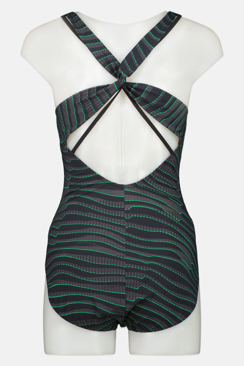 speedo Women Non Padded Allover Print One Piece, Multicolor - Image 2