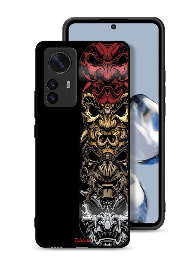 Tolwak Xiaomi 12S Pro Protective Case Cover Heads Art - Image 1