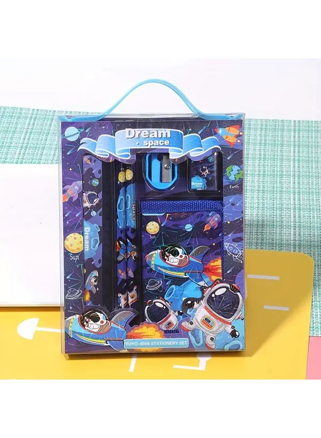 مجموعة قرطاسية كرتونية هدية عيد الميلاد مع ستة محافظ عملة معدنية - Image 3