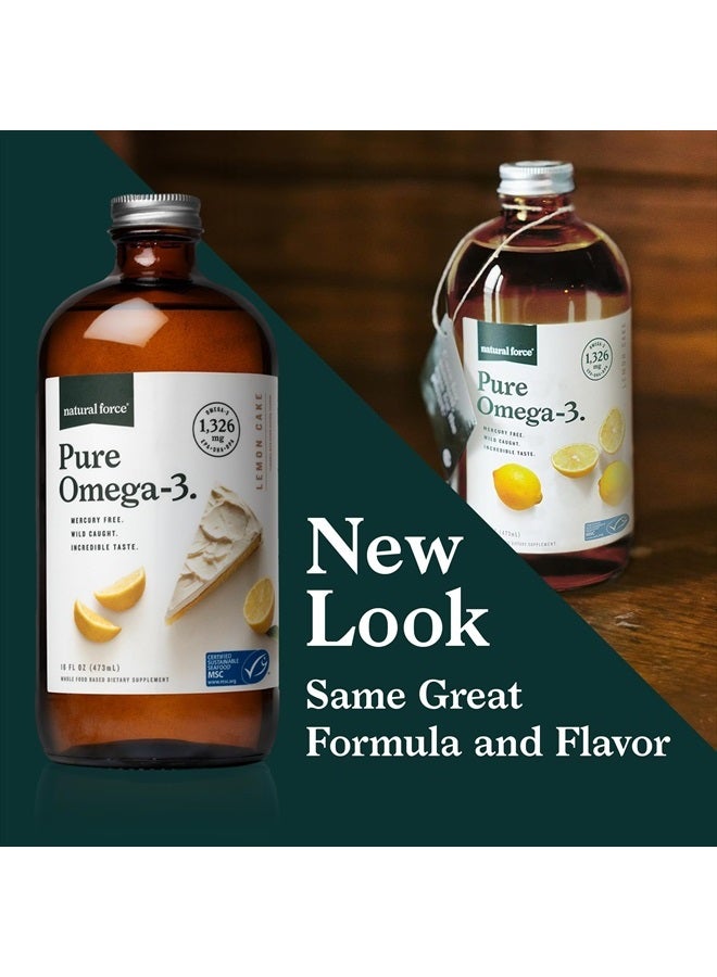 Natural Force Pure Omega-3, Mercury Free, Wild Caught, Lab Tested - 1,326 mg, 16 Oz. 473ml - Image 5