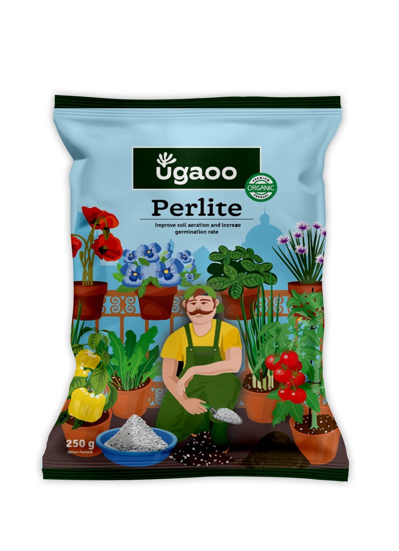 Ugaoo Perlite for Gardening Potting Soil, Indoor & Outdoor, Hydroponics and Horticulture Potting Mix- 250 Grams - Image 1