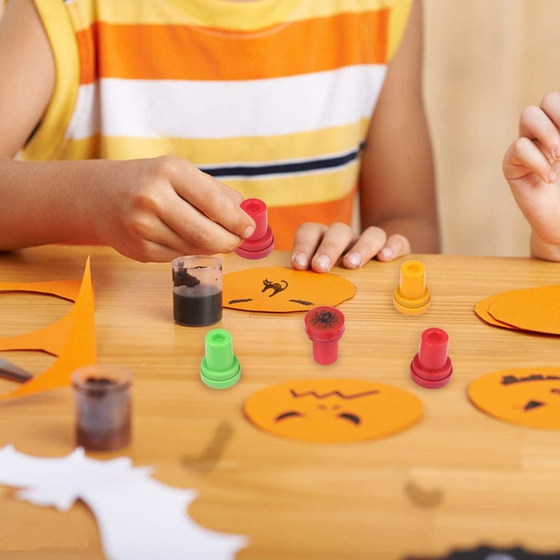 CCINEE 50pcs Halloween Assorted Stamps Cute Cartoon Stamps for Halloween Party Favors Trick or Treat Goodies Bags Filler - Image 5