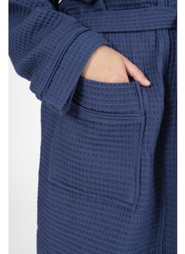 Varol Varol Kaos Series Kimono Collar Pique Bathrobe Dressing Gown  - Image 5