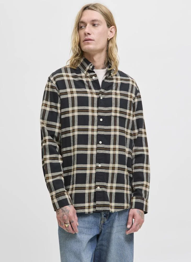 JACK & JONES Jjeclassic Long Sleeve Button Down Shirt