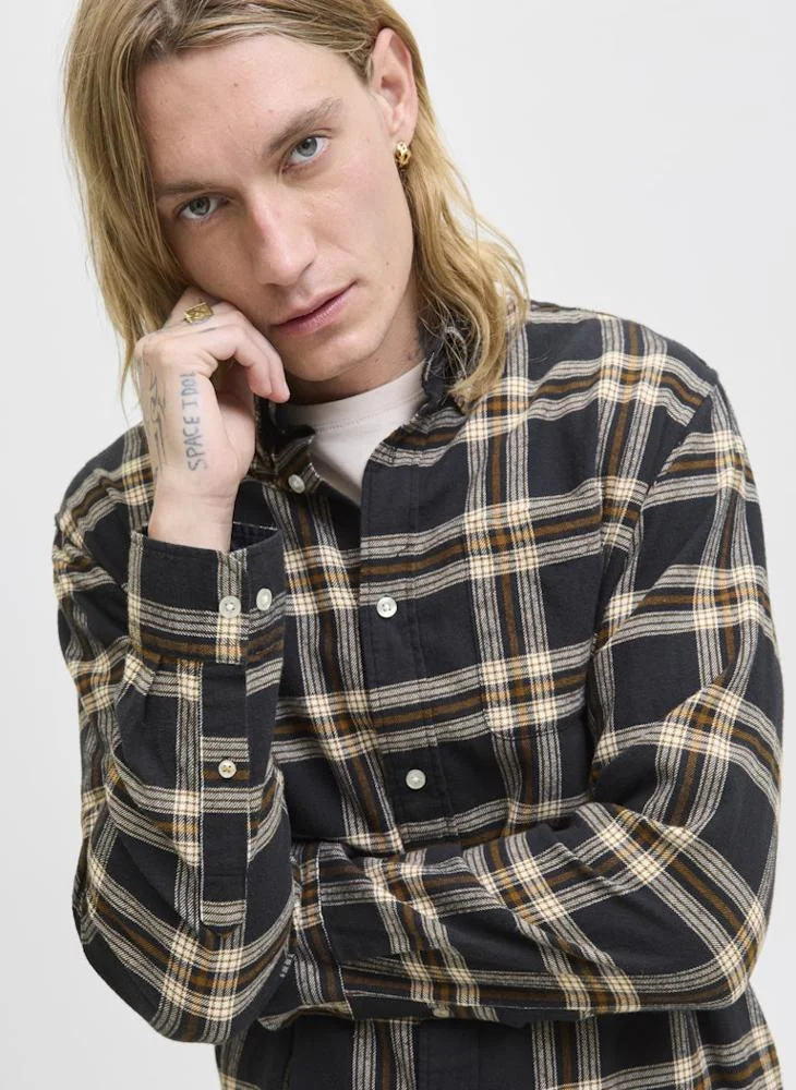 JACK & JONES Jjeclassic Long Sleeve Button Down Shirt