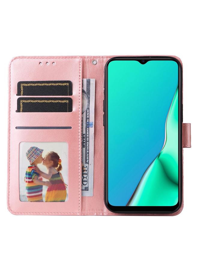 اس-توب جراب هاتف OPPO A9 / A5 2020 من الجلد المنقوش بزهرة عباد الشمس - Image 4