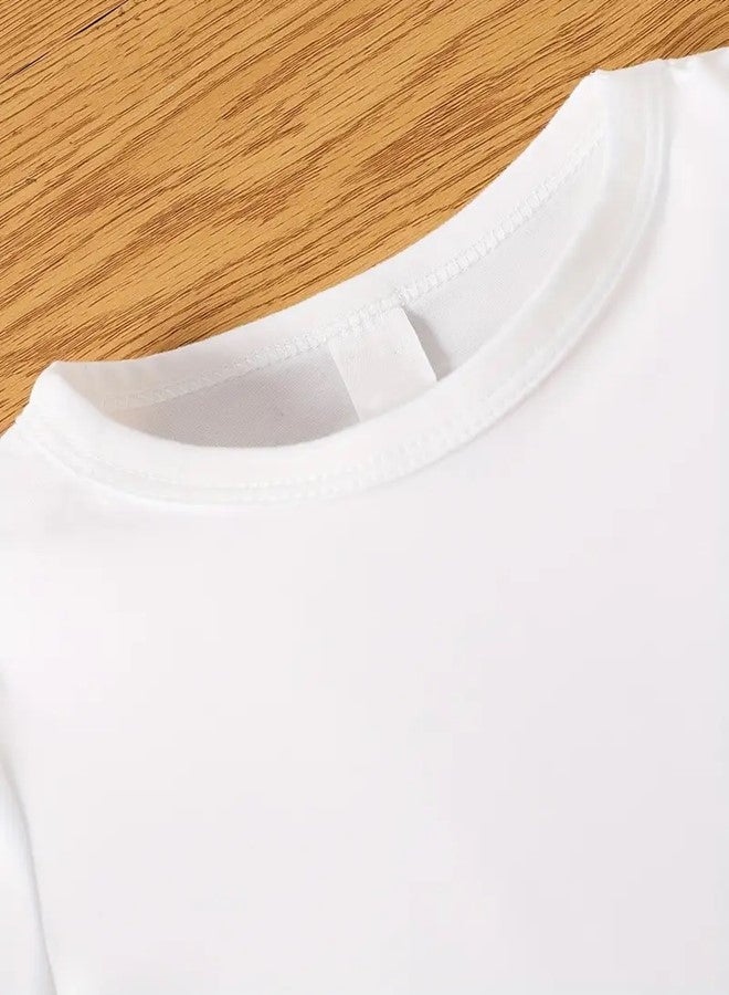 We Happy Baby Boy Girl Summer Clothes Set I Love Papa Letter Print Short Sleeve TShirt and Shorts Infant Two Piece Outfit, Fathers Day Gift Dress - Image 4