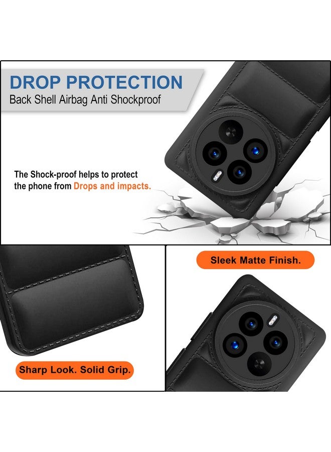 Cedo غطاء خلفي CEDO لجهاز Realme 12 Pro / 12 Pro+ Plus / Realme P1 Pro (5G) | حماية من الصدمات بزاوية 360° وتصميم كاميرا بارز | غطاء خلفي مطاطي سيليكون ناعم مضاد للصدمات (أسود) - Image 3