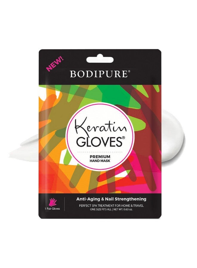 Bodipure Premium Hand Mask Keratin Gloves Moisturizing Gloves For Dry Hands & Nailstrengthening & Cuticle Softening Spa Experience At Home Chemical Free & For All Skin Types 1 Pair  - Image 1