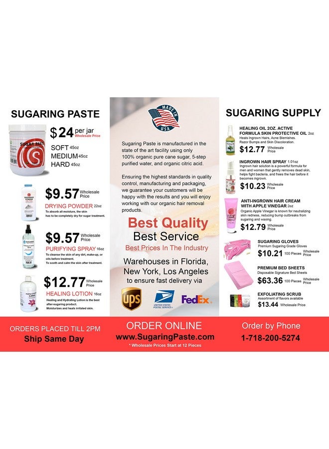 Sugaring NYC Sugaring Paste By Sugaring Nyc Legs Package Soft Paste 100 Strips Wooden Spatulas  - Image 5