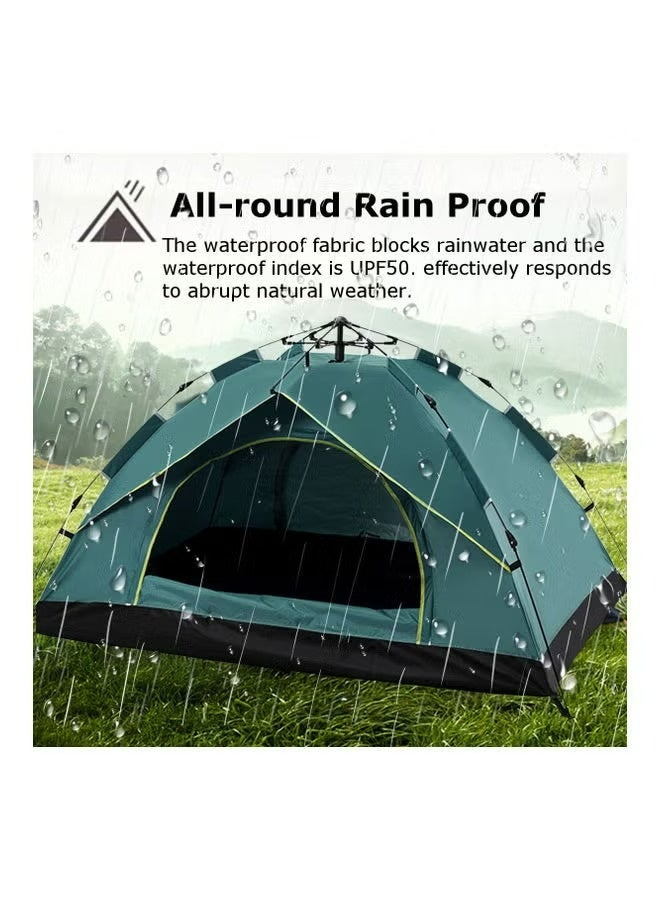 FLYROAD Automatic Pop Up Tent for 3-4 Person,Upgraded Camping Tent Waterproof & UV Protection Instant Portable Dome Tent with Carrying Bag for Family Camping Hiking - Image 5