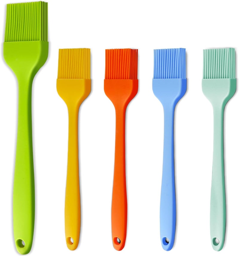 Consevisen Silicone Basting Pastry Brush - Cooking Brush for Oil Sauce Butter Marinades, Food Brushes for BBQ Grill Kitchen Baking, Baster Brushes Baste Pastries Cakes Meat Desserts, Food Grade, Dishwasher Safe - Image 1
