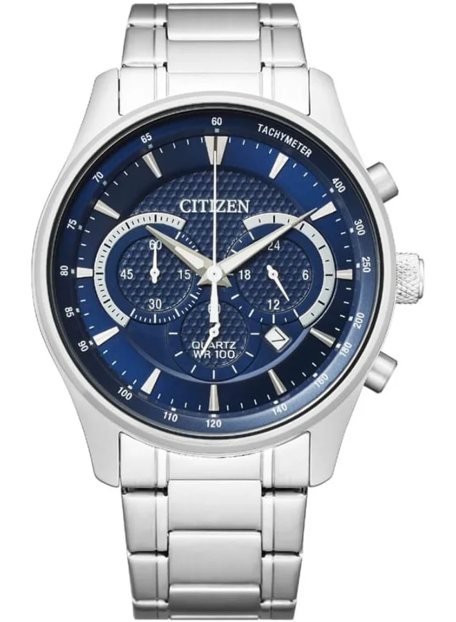 CITIZEN Citizen Mens Quartz Watch, Chronograph Display And Stainless Steel Strap
