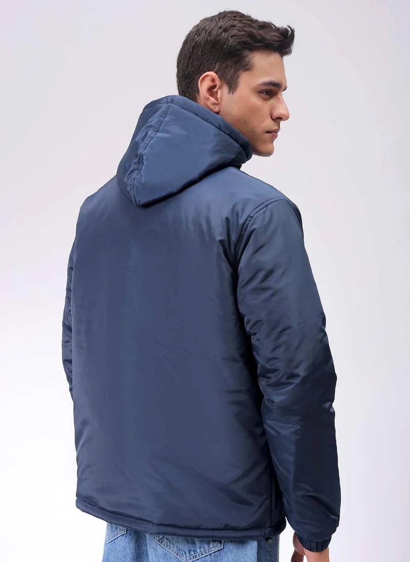 The Indian Garage Co Men Slim Fit Solid Puffer Jackets