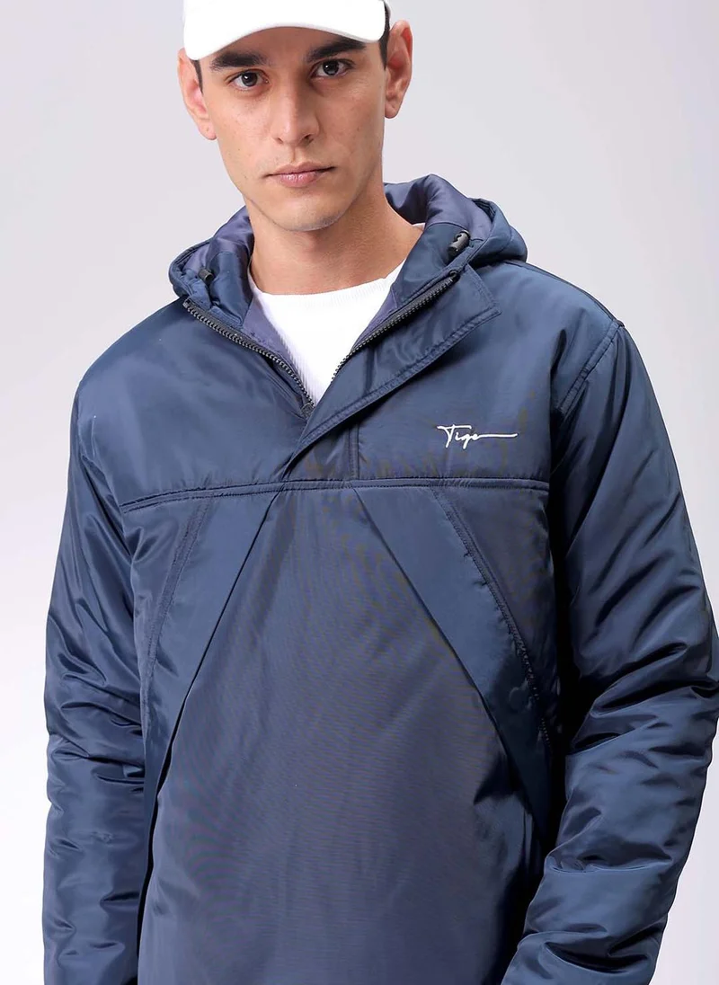 The Indian Garage Co Men Slim Fit Solid Puffer Jackets