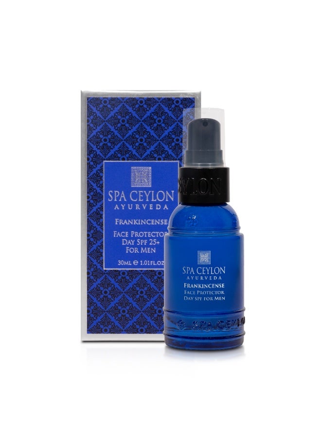 SPA CEYLON Frankincense Face Protector Day SPF 25+ for men |  Daily Hydrating Sunscreen for men | Sun Moisturiser | Suitable for all skin types | 30ml - Image 1