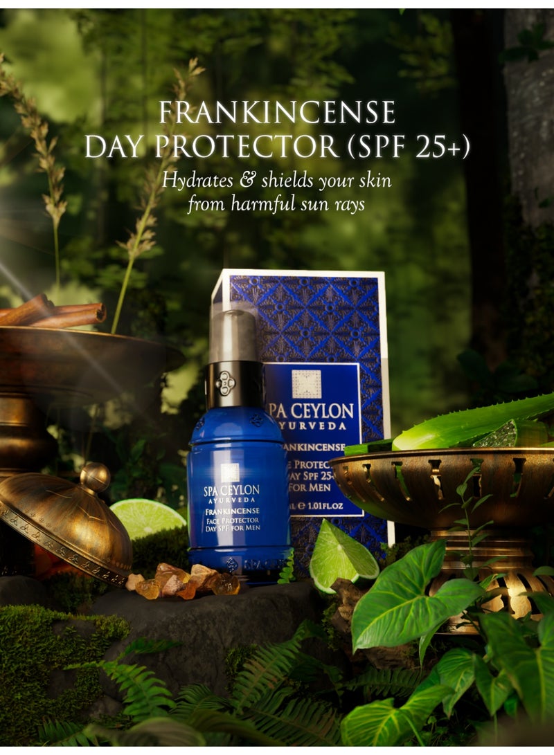 SPA CEYLON Frankincense Face Protector Day SPF 25+ for men |  Daily Hydrating Sunscreen for men | Sun Moisturiser | Suitable for all skin types | 30ml - Image 3